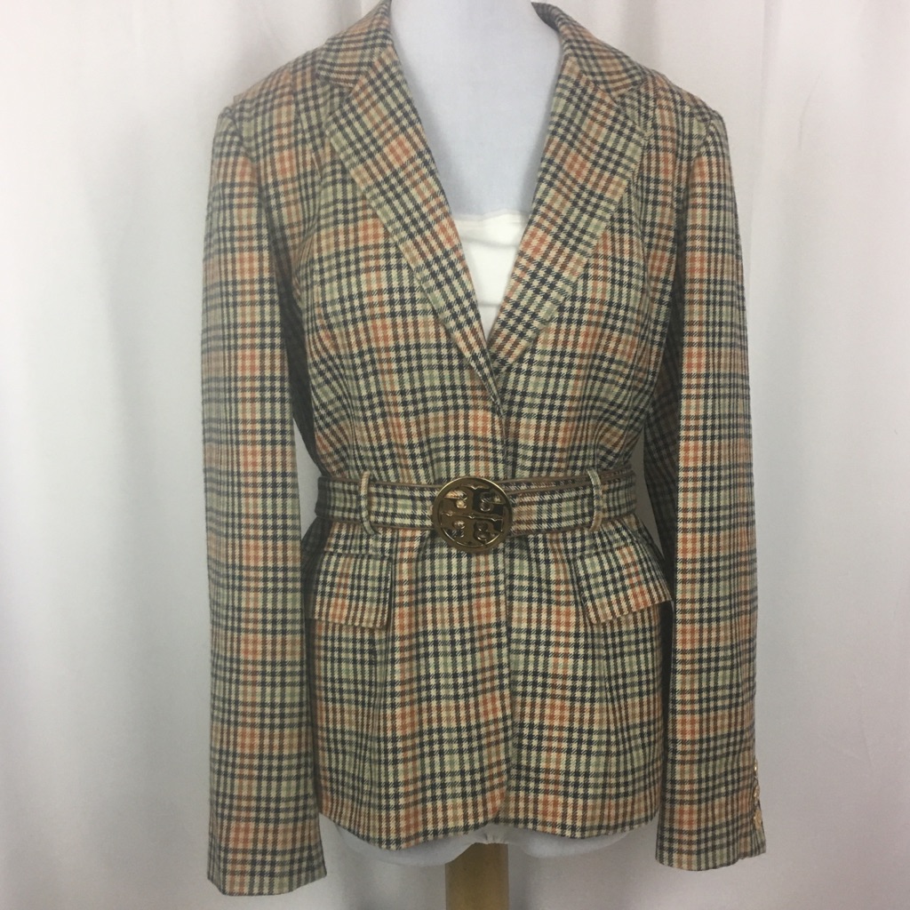 Never Worn Tory Burch Silk & Wool Belted Jacket